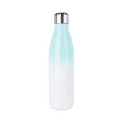 "Bidon" - sublimacinis 500 ml gėrimų butelis - baltos ir žalios spalvos