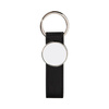 Leather and metal pendant for sublimation - the wheel - black