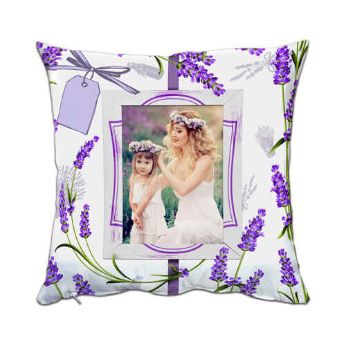 Two-colour microfibre cover 38 x 38 cm for sublimation printing - Lavender