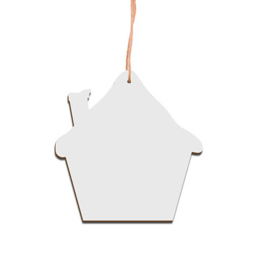 MDF pendant for sublimation - house