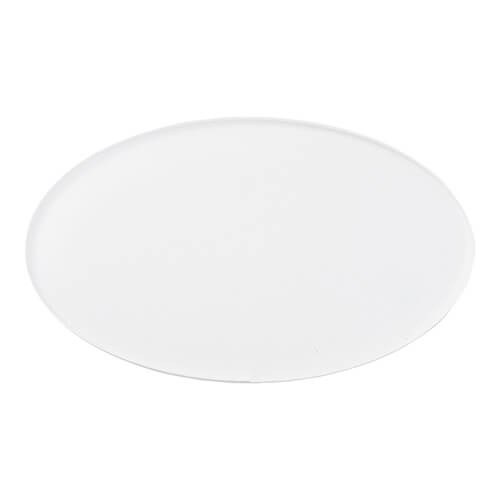 Akryylilappu 7,6 x 4,5 cm sublimaatiota varten - soikea