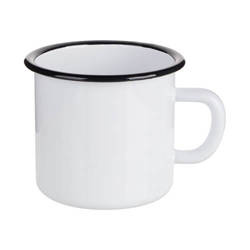 500 ml enamel mug with a black edge Sublimation Thermal Transfer