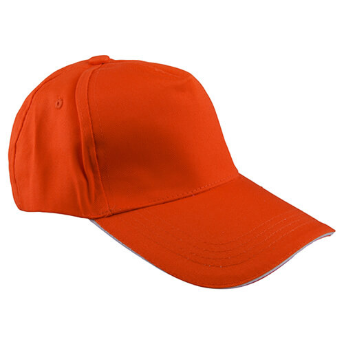 Cotton baseball cap for DTF and thermal transfer - orange