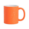 Taza 325 ml con efecto de superficie agrietada para sublimación - naranja