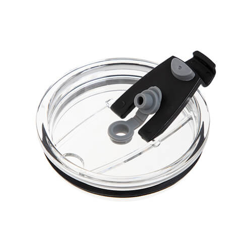 Matglazen mok 400 ml met deksel en rietje voor sublimatie