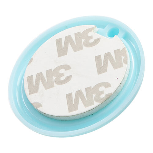 A small plastic hanger for sublimation - blue circle