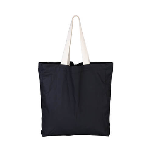 Sac en toile noire 46 x 36,4 cm pour transfert thermique