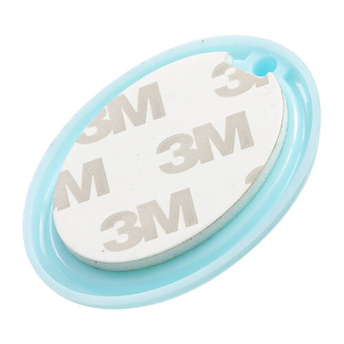 Väike plastikust riputusklamber sublimatsiooni jaoks - sinine ovaalne