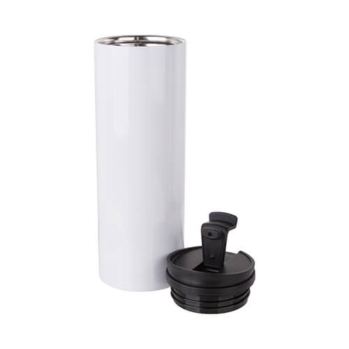 Bouteille d'eau sublimation en acier inoxydable 500 ml - blanc