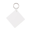 Plastic sleutelhanger voor sublimatie - vierkant
