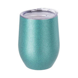 Mug pour vin chaud 360 ml pour sublimation - paillettes bleues