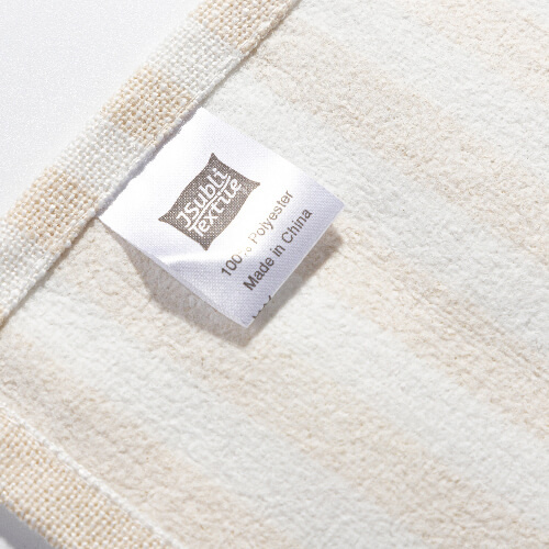 Canvas sublimation apron - cream with yellow stripes