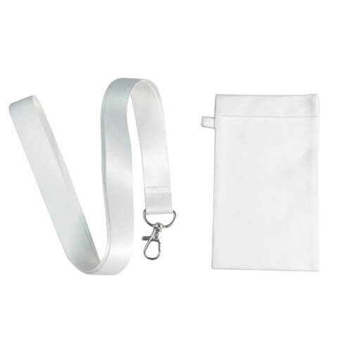 Telefoonhoes gemaakt van dik zeemleer + lanyard Sublimation Thermal Transfer