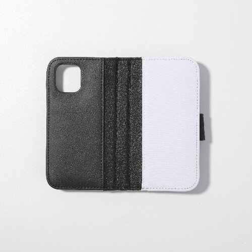 iPhone 12 Mini sublimatie lederen hoesje - zwart