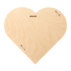 Photo frame - plywood heart for sublimation - 15.2 x 15.2 cm