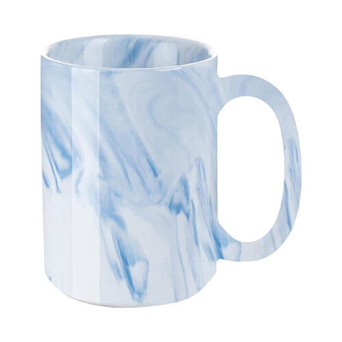 Taza 450 ml para sublimación - mármol azul