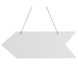 MDF door hanger for sublimation - arrow