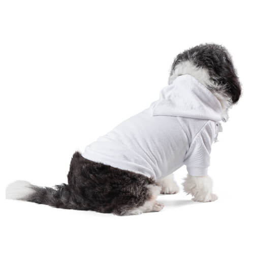 Sweatshirt med hætte til hunde til sublimering