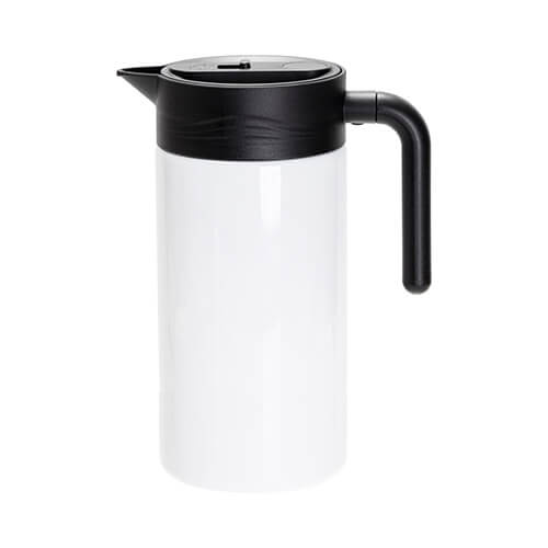 Thermische koffiekan 1500 ml roestvrij staal voor sublimatie - wit