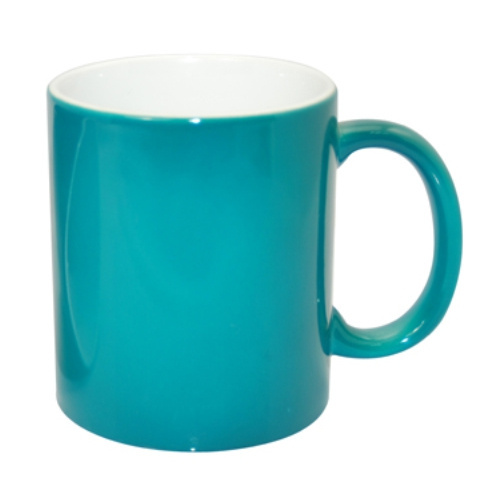 Taza mágica A + 330 ml sublimación verde transferencia térmica