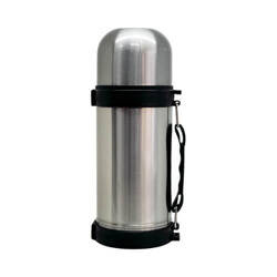 White 500 ml thermos with metal cup for sublimation