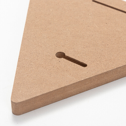 Kolmiomainen MDF-kuvakehys sublimaatiota varten - 17,8 x 20,3 cm