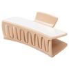 Adult hair clip for sublimation - cream-colored