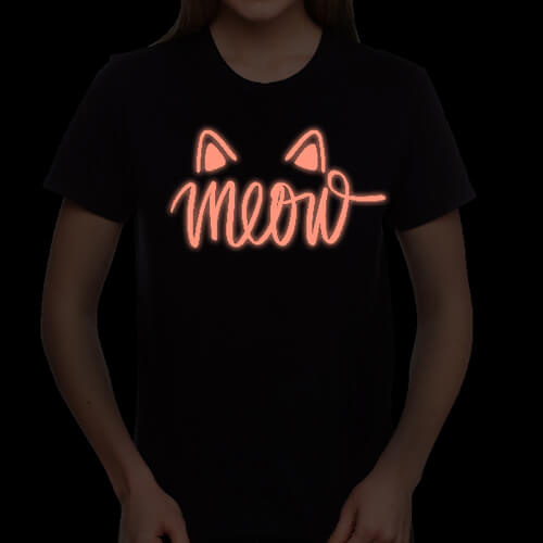 Lichtgevende flexfolie - roze, gloeiend geel