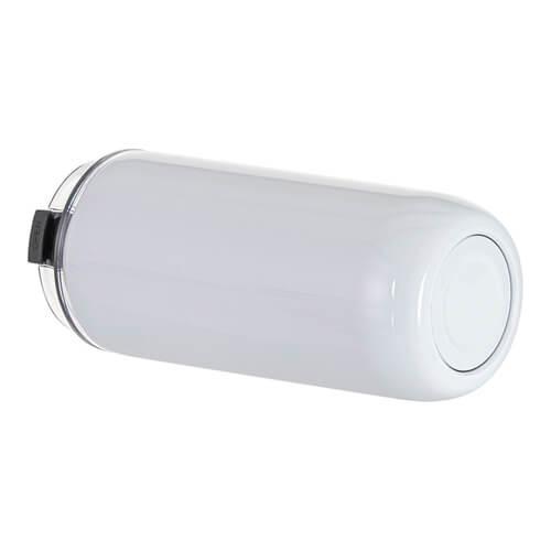 Roestvrijstalen 500 ml mok met deksel en rietje voor sublimatie - wit