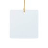Pendentif en plastique pour sublimation - carré