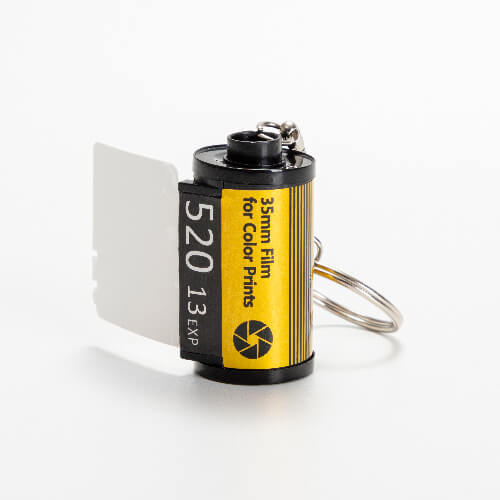 Cassette porte-clés avec film photo pour sublimation - argent