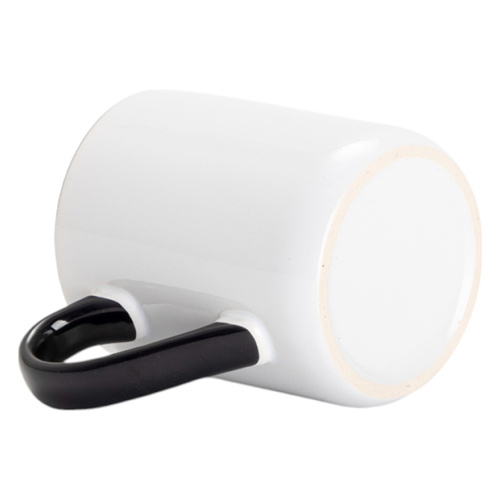 Sublimatiemok van 325 ml - met zwarte binnenkant en handvat