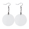 Earrings made of MDF for sublimation - circle