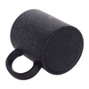 Magic mug 330 ml black, matte with glitter for sublimation