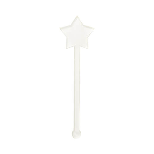 Akrilo gėrimų maišyklė 10 cm, skirta sublimacijai - žvaigždė