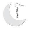 Earrings made of MDF for sublimation - moon