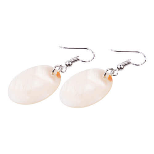 Boucles d'oreilles en coquille pour la sublimation - ovale