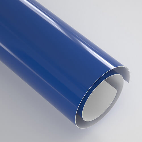 Folie autoadezivă 30,5 x 30,5 cm - 20 coli - Albastru cerulean lucios