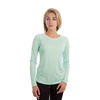 Solar langærmet t-shirt til sublimering til kvinder - Seagrass