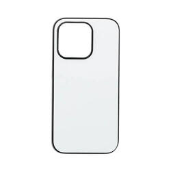 iPhone 15 Pro svart plastfodral för sublimering