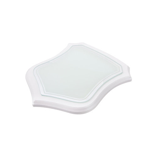 Glazen frame - schild op wit MDF substraat voor sublimatie