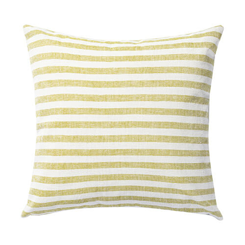 40 x 40 cm canvas pillowcase for sublimation - cream with light green stripes