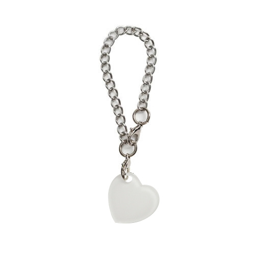 Acryl moktag voor sublimatie - hart aan een ketting