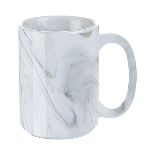 Muki 450 ml sublimaatiota varten - harmaa marmori