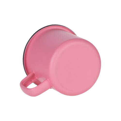 360 ml emaljmugg för sublimering - Matt rosa