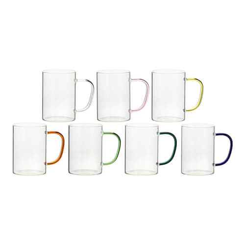 360 ml glas med handtag för sublimering