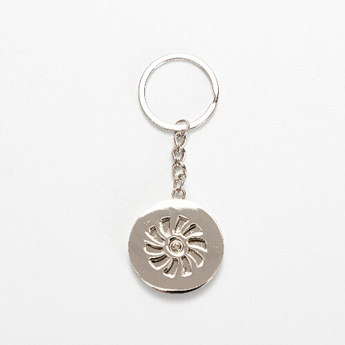 Rotary key ring for sublimation - circle
