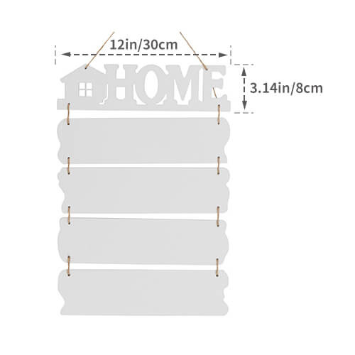 Cinci rame suspendate din MDF pentru sublimare - Home