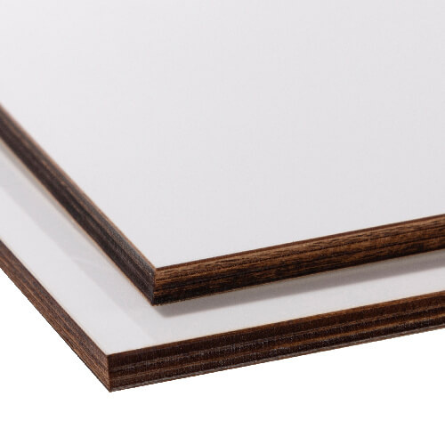 Plywoodskiva för sublimering 30,5 x 30,5 cm - vit