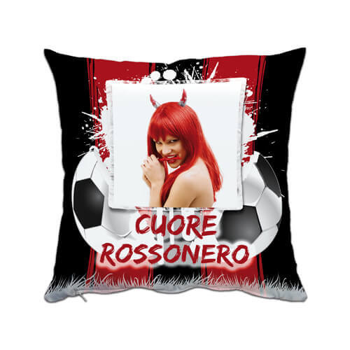 Taie d'oreiller bicolore satin 38 x 38 cm pour sublimation - Red Ball